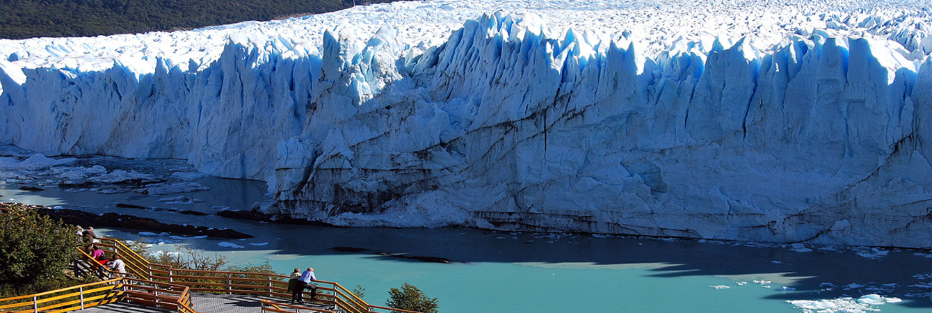 The Perito Moreno glacier in Los Glaciares National Park, El Calafate